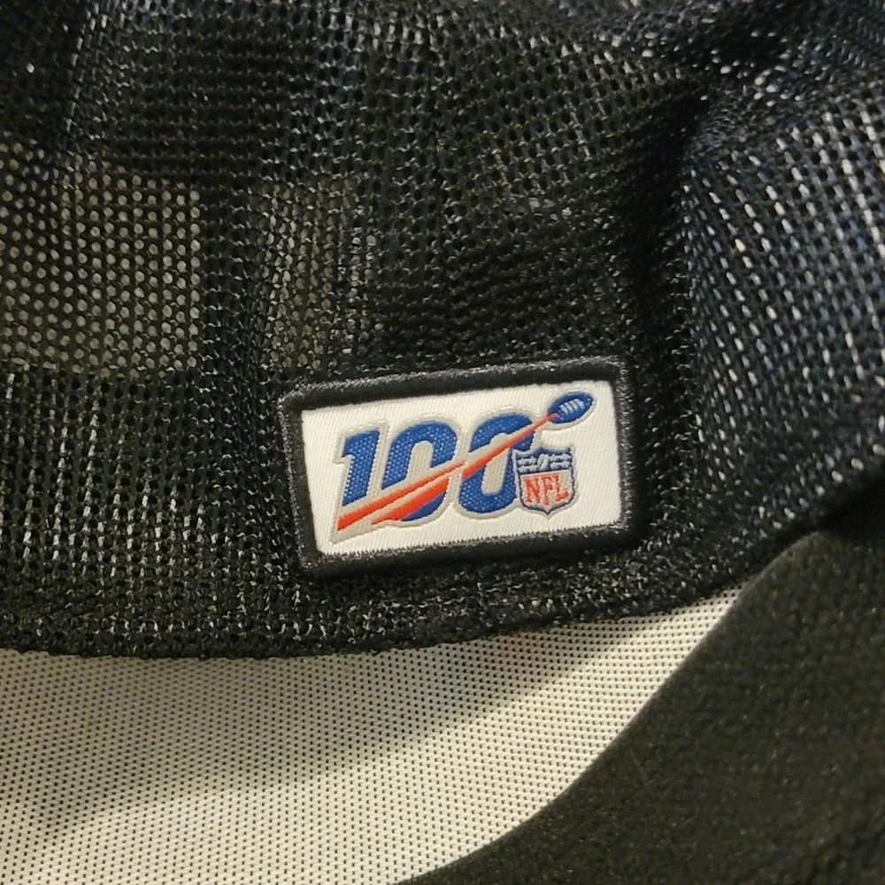 Cincinnati Bengals Hat Cap Mens Large Black White NFL 100th Anniversary New Era